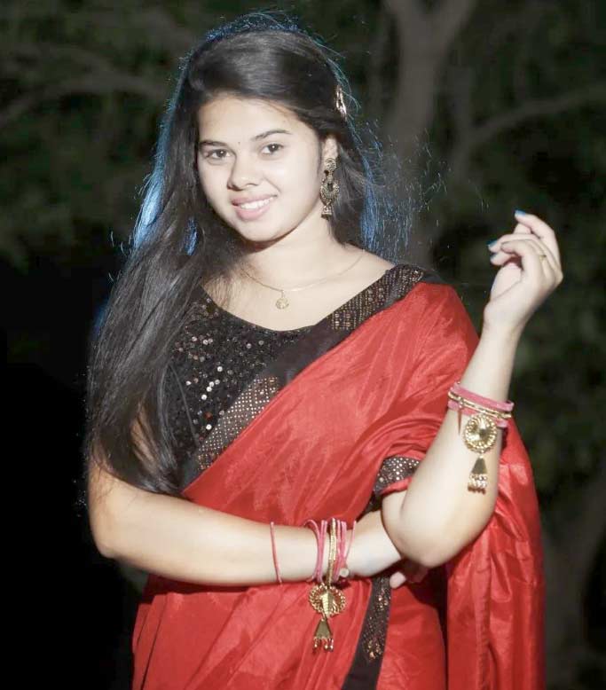 Romyanjali Priyadarshini Looks Pretty in Red Saree