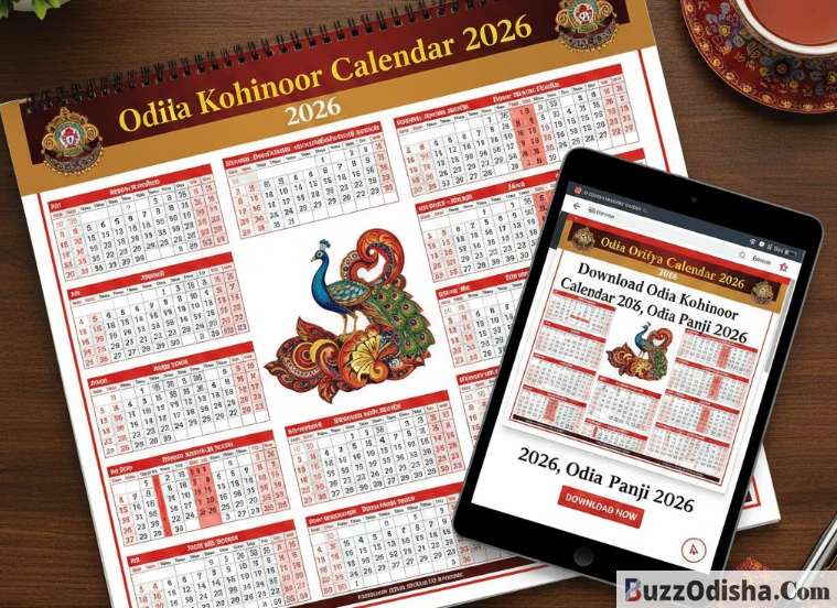 Download Odia Oriya Kohinoor Calendar 2026, Odia Panji 2026