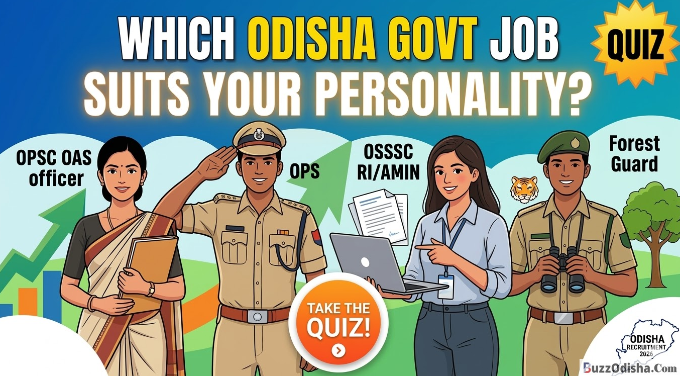 Interactive Quiz Which Odisha Govt Job Suits Your Personality