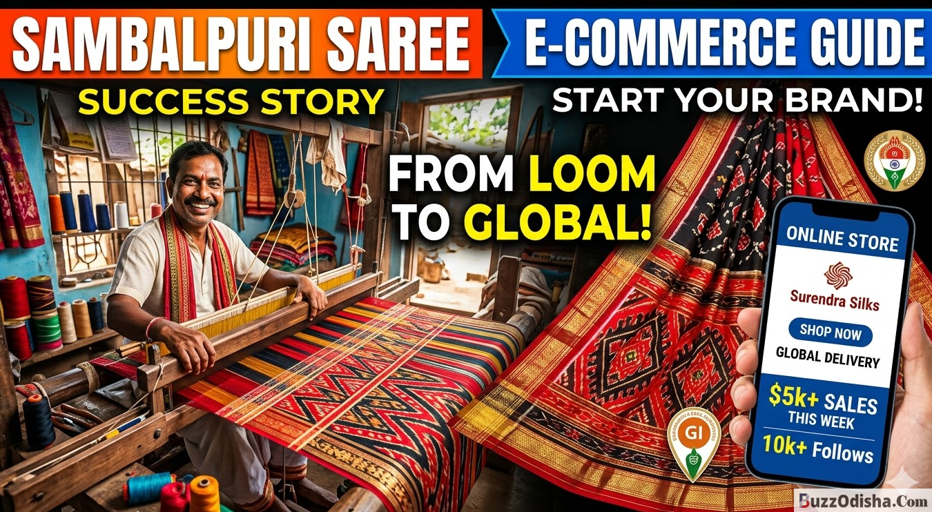 The Business of Sambalpuri Saree From Traditional Looms to Global E-commerce Success